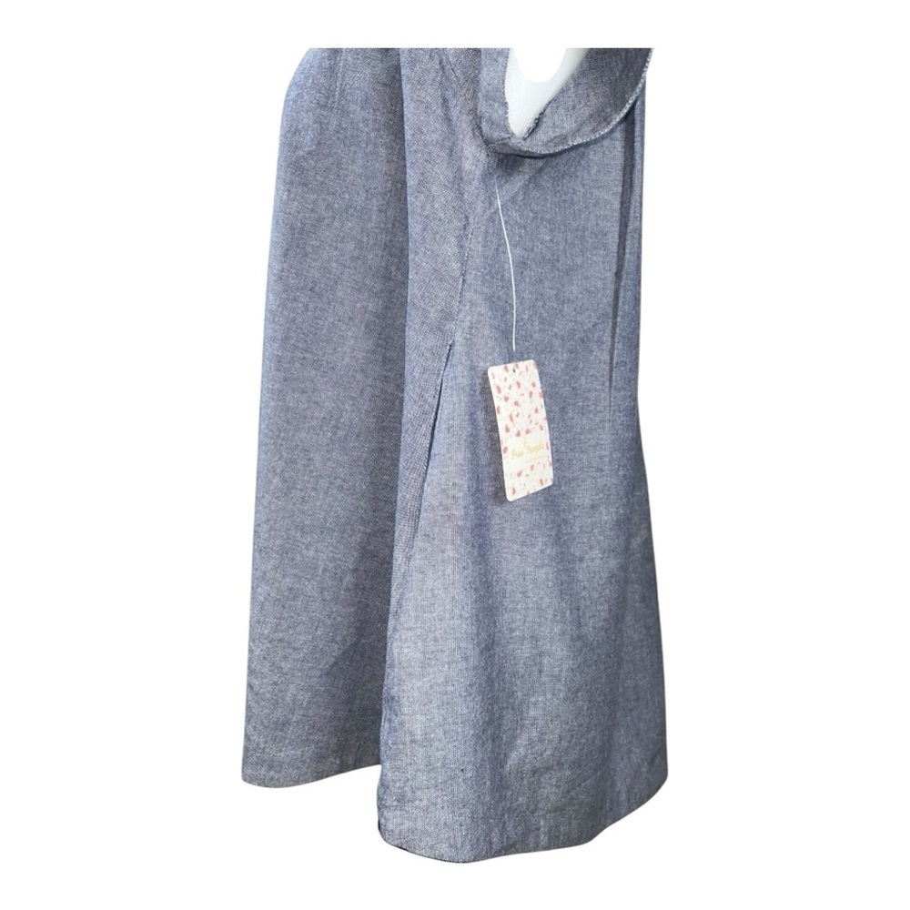 Free People Chambray TunicTop XS Gray Oversized Boho Coastal Pockets
Women’s New - Picture 9 of 14